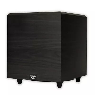 Acoustic Audio PSW10 Home Theater Powered Subwoofer Black Down Firing Sub • $134.88