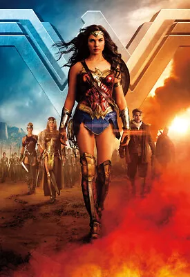 UNFRAMED Wonder Woman Movie Poster Prints Canvas Print Decor C • $16.99