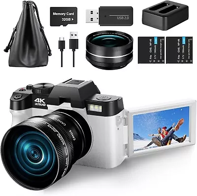 NBD Digital Camera 4K 48MP 16X Vlogging Camera For YouTube With WiFi And Webcam • $109.99