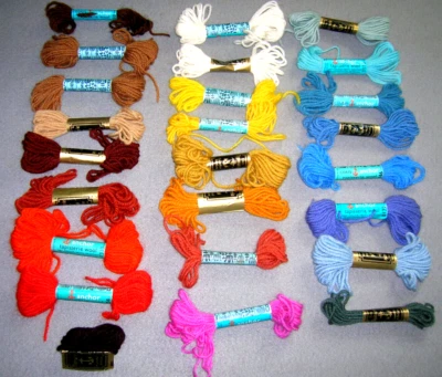 £4 • Buy Clearance - 24 Skeins Tapestry Wool - Various Colours, All New