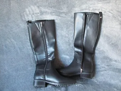 Womans 9 West Boots Size 8 Black In Color Calf High. Used In Great Condition. • $29.97