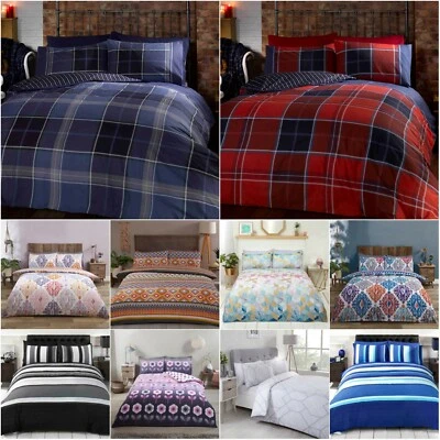 £12.19 • Buy Duvet Cover Bedding Set + Pillowcase Single Double King Size Luxury Quilt Cover