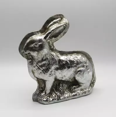 Vintage Style Faux Tin Easter Bunny Rabbit Chocolate Cookie Mold Figurine DÉcor  • $37.97