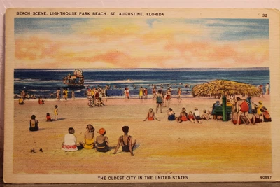$1.64 • Buy Florida FL St Augustine Lighthouse Park Beach Postcard Old Vintage Card View PC