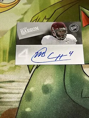 2012 Press Pass Signings Mark Barron #PPS-MB Rookie Auto RC • $4
