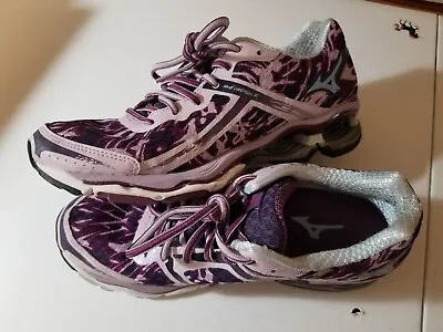 MIZUNO Wave Creation 15 PURPLE Lace Up Sneakers Shoes Women’s 7.5 • $39