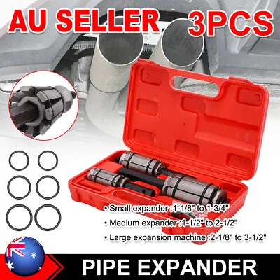 3 Tail Pipe Expander Tube Exhaust Muffler Spreader Dent Automotive Remover Tool • $39.95