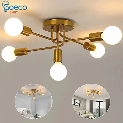 Modern LED Ceiling Lights Vintage Retro Pendant Light E27 Chandelier Living Room • £19.99