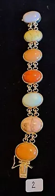 Vintage Beautiful Sterling Silver 925 Multi Gemstone Bracelet • $11.20