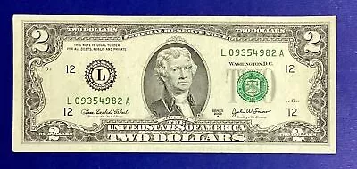 USA $2 Two Dollar Banknote VF-XF Series 2003A Declaration Of Independence 1776 • £2.55