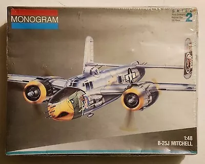 Monogram 1/48 B-25J Mitchell Plastic Model Kit 5507 NISB 1991 Brand New Sealed • $59.95