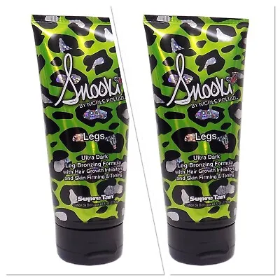 $33.90 • Buy Supre SNOOKI LEGS Ultra Dark Leg Bronzer W/ Hair Growth Inhibitors 6oz 2 BTL LOT