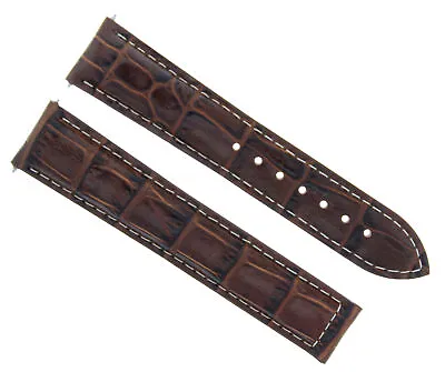 24mm Leather Strap Watch Band Clasp 24mm/20mm For Maurice Lacroix Watch Brown Ws • $24.95