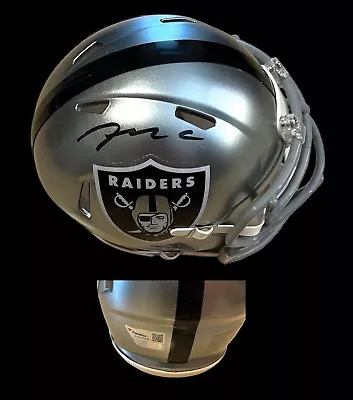 Max Crosby Autographed Las Vegas Raiders Mini Helmet Fanatics COA • $288.72