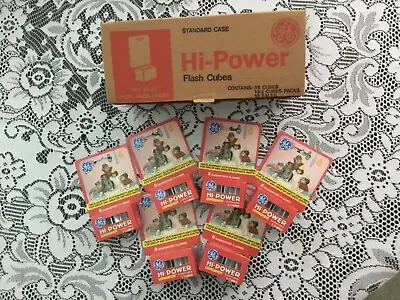 GE Hi-Power Flash Cubes Original Dealer Box 18 Packs 2 Cubes Each Total 36 Cubes • $69.99
