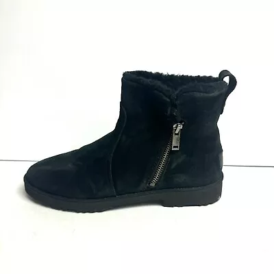 UGG Womens Romely Zip Boot Black Size 8 M • $109