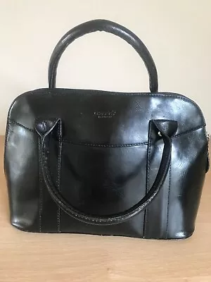 £16.99 • Buy Lovely Black Leather Osprey Handbag 