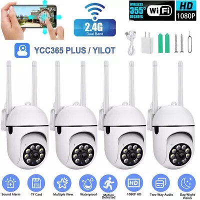 4X Wireless WiFi Security Camera System Smart Outdoor Night Vision Cam 1080P • $53.27