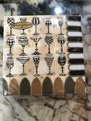 1 MacKenzie-Childs Golden Hour Cocktail Paper Napkins. • $14