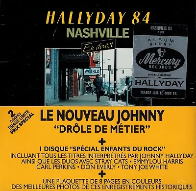 £19.21 • Buy MUSIC DOUBLE CD NEW/ORIGINAL PACKAGING - Johnny Hallyday - Nashville 84