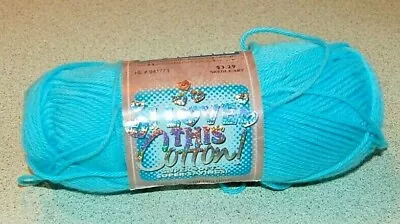 I Love This Cotton Yarn! Turquoise - Crocheting - Knitting - Crafting Skein • $3