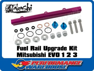 Takashi Mitsubishi EVO 1 2 3 High Performance Fuel Rail Upgrade Kit • $42.95