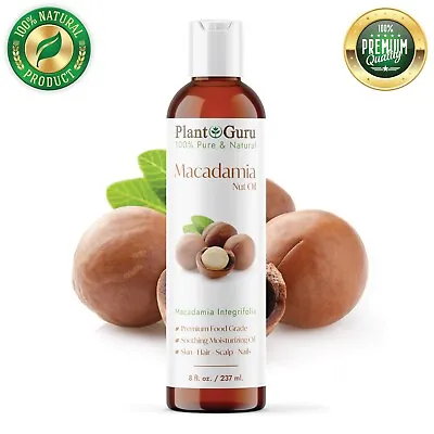 Macadamia Nut Oil 8 Oz. Cold Pressed Unrefined Virgin 100% Pure Natural Carrier • $11.25