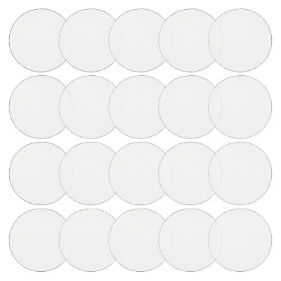 20 Pack Clear Plastic Circle Disc Round Acrylic Sheet Clear Plexiglass 2 1/4  • $13.99