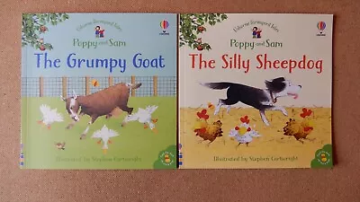 £5 • Buy Poppy And Sam Usborne Farmyard Books X 2 New - Grumpy Goat,Silly Sheepdog