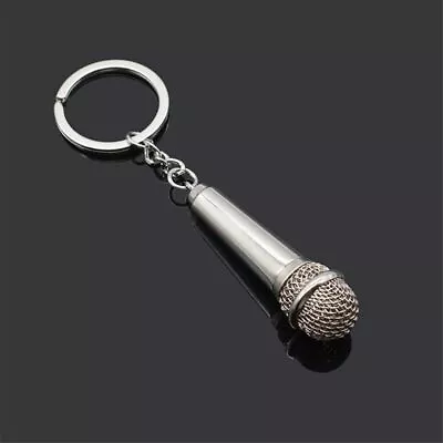 Men Microphone Keychain Women Cute Keyring Fashion Key Chain Gifts Trinkets 1Pc • $13.35