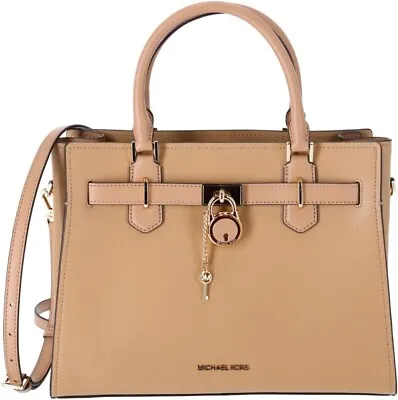 Michael Kors Hamilton Medium Signature Satchel Crossbody Shoulder Bag $558 • $109