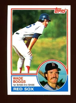 1983 Topps Wade Boggs #498 RC Rookie Redsox • $14.99