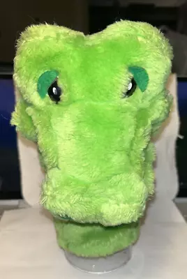 1981 Dakin Green Plush Crocodile Hand Puppet Vintage • $15.99