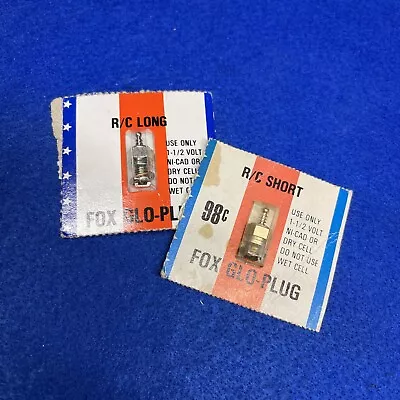 £14 • Buy Fox Glow Plug RC Aeroplane Model Radio Control Plane Aircraft Long And Short X2