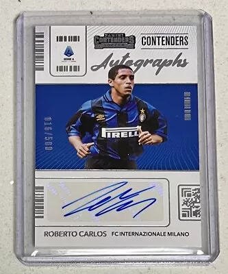 Roberto Carlos 2021-22 Panini Chronicles Contenders Auto /500 Inter Milan • $180