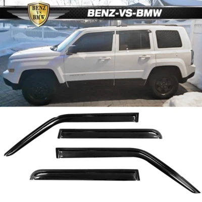 $31.98 • Buy Fits 07-18 Jeep Patriot Window Visors 4Pc Set