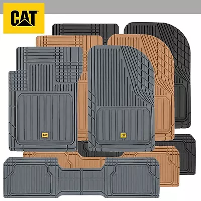 Caterpillar® Deep Dish Rubber Car Floor Mats All Weather Spill-Capt​uring • $44.99