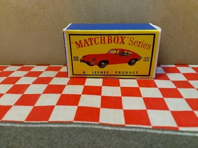 $7.50 • Buy Matchbox Lesney   No32    E Type Jaguar EMPTY Repro Box Only   NO CAR