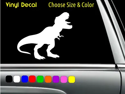 T Rex Jurassic Park World Dino Decal Laptop Car Window Sticker CHOOSE SIZE COLOR • $2.84