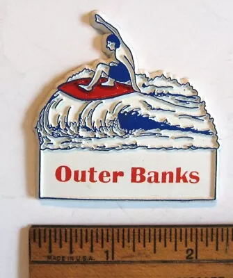 Souvenir Refrigerator Magnet - Outer Banks North Carolina - SURFER • $5.99