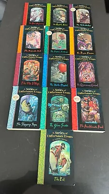 Lemony Snicket A Series Of Unfortunate Events Series Full Set 13 Paperbacks VGC • £25.38