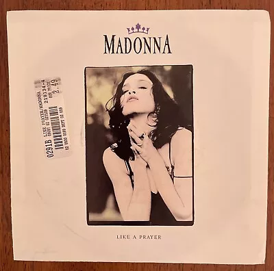 Madonna 45rpm Like A Prayer / Act Of Contrition Picture Sleeve SIRE 27539-7 • $5