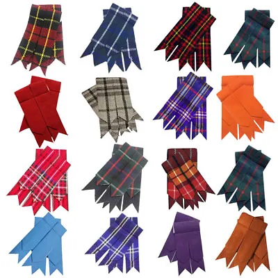 HW Highland Kilt Hose Sock Flashes Various Tartan/Scottish Kilts Socks Flashes • £4.95