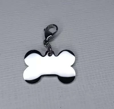 Dog Tag Keychain Bone Shaped Metal Blank Ready To Engrave • $9.99