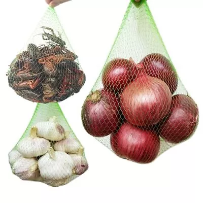 100 Pcs Mesh Storage Bags Fruit Vegetable Storage Produce Bags Seafood Boil Bags • $18.99