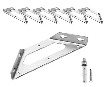 Bonsicoky 6Pcs Stainless Steel Angle Code 4.13  Triangle Corner Brace Angle ... • $19.92