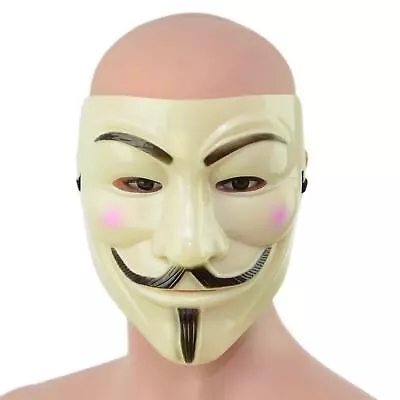 Halloween Face Mask Anonymous Hacker V For Vendetta Guy Fawkes Fancy Dress Party • £3.99