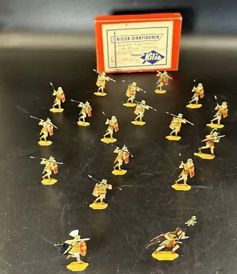 Vintage Tin Flats Roman Legionnaires W/ Pilum Charging With Box P1037 Kieler • $59.95