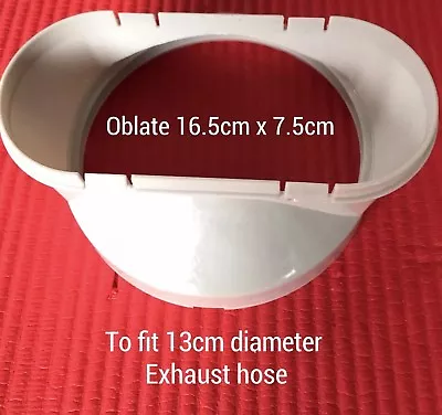 $16.99 • Buy Portable Air Conditioner Window Kit Outlet Oblate Gob 13cm Adaptor Connector