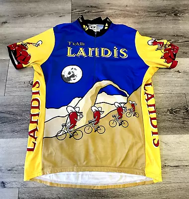 Vintage Voler Cycling Jersey Size Large ? Team Landis Chili Peppers Desert AZ • $30